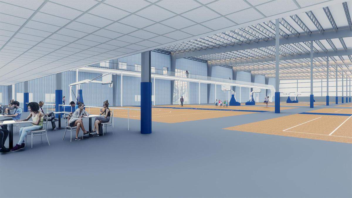 The second phase of the Nittany Valley Sports Centre includes an additional 50,000 square feet, seen here in a rendering. With the new facility, owner and manager Michael Lee hopes the facility will bring something new to the county, allowing it to host larger events and expos.