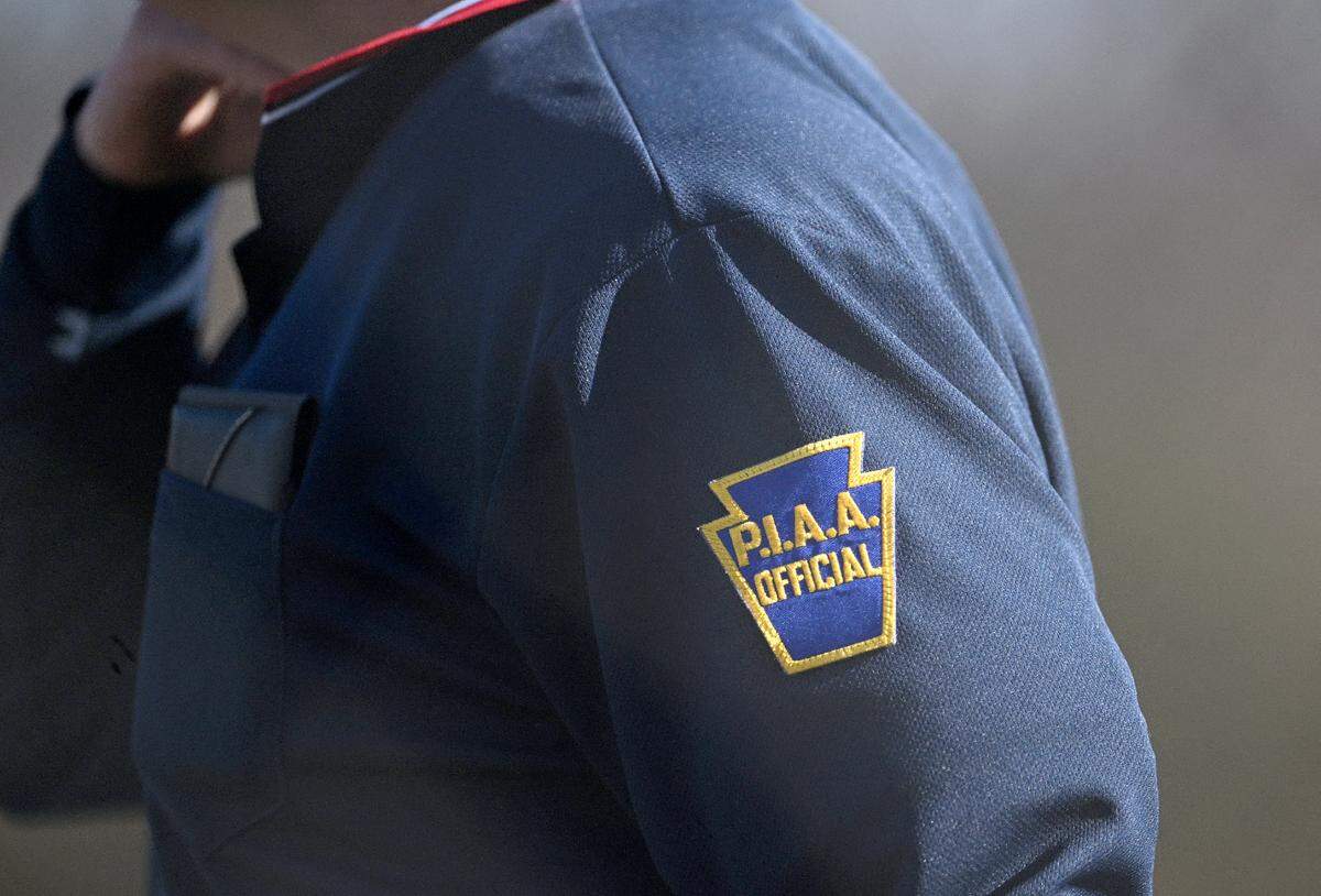 Umpire Dave Urbanick during the Tyrone at Bellefonte baseball game on Monday, March 25, 2024 at Governor’s Park.