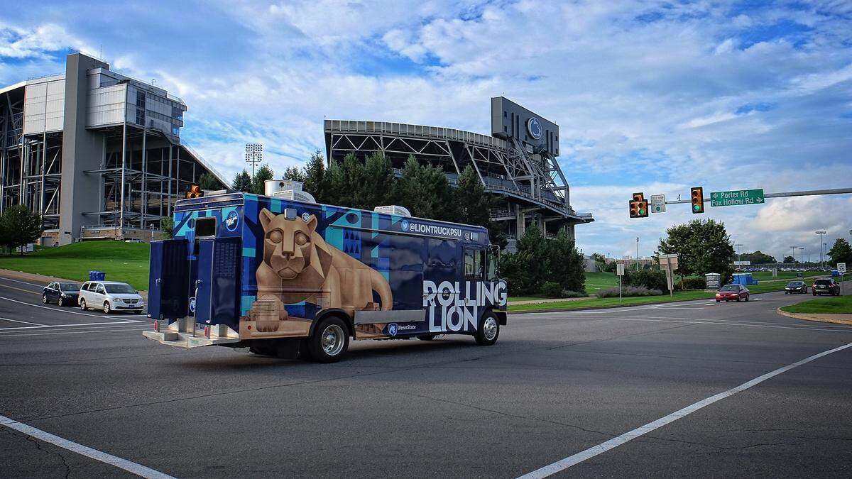 Penn State is debuting the Rolling Lion Truck on Saturday.