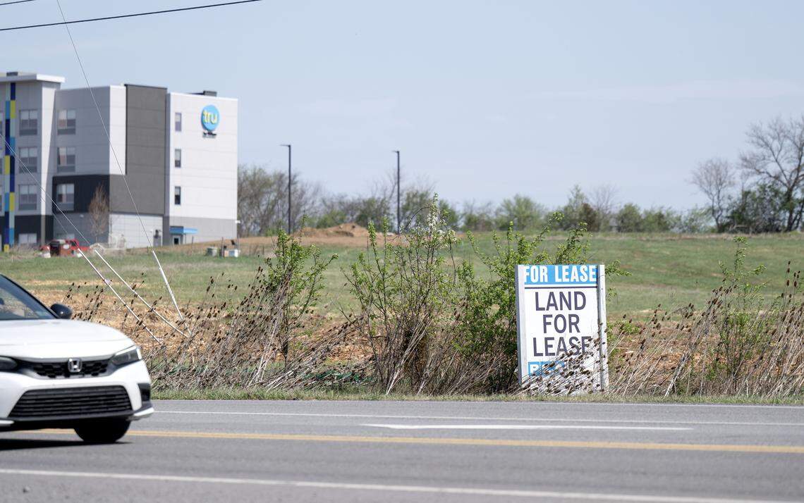 Traffic travels along Benner Pike on Wednesday, April 15, 2026.  