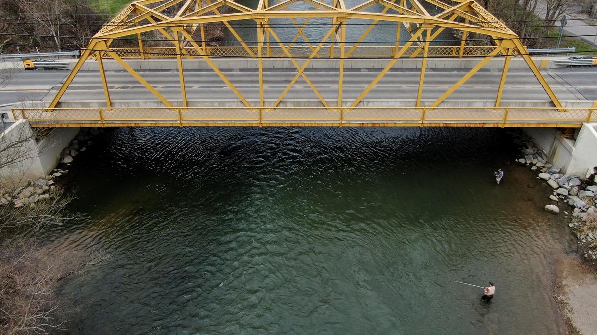 Veterans Bridge in Milesburg is seen in this April 7, 2020, photo. The federal government gives condition ratings for bridges in Pennsylvania and other states.