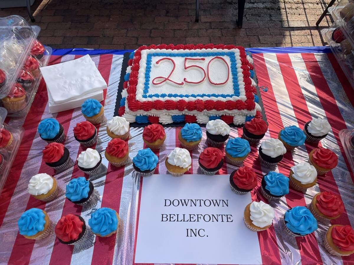 Cupcakes are pictured at the “melting pot” stands, part of Bellefonte’s Fourth of July parade and celebration, on Friday, July 3, 2026.