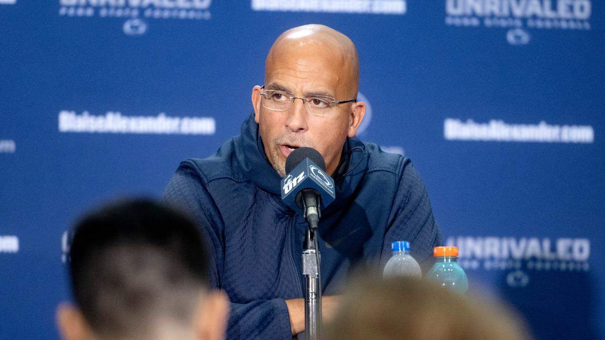 James Franklin weekly press conference on Tuesday, Sept. 13, 2022.