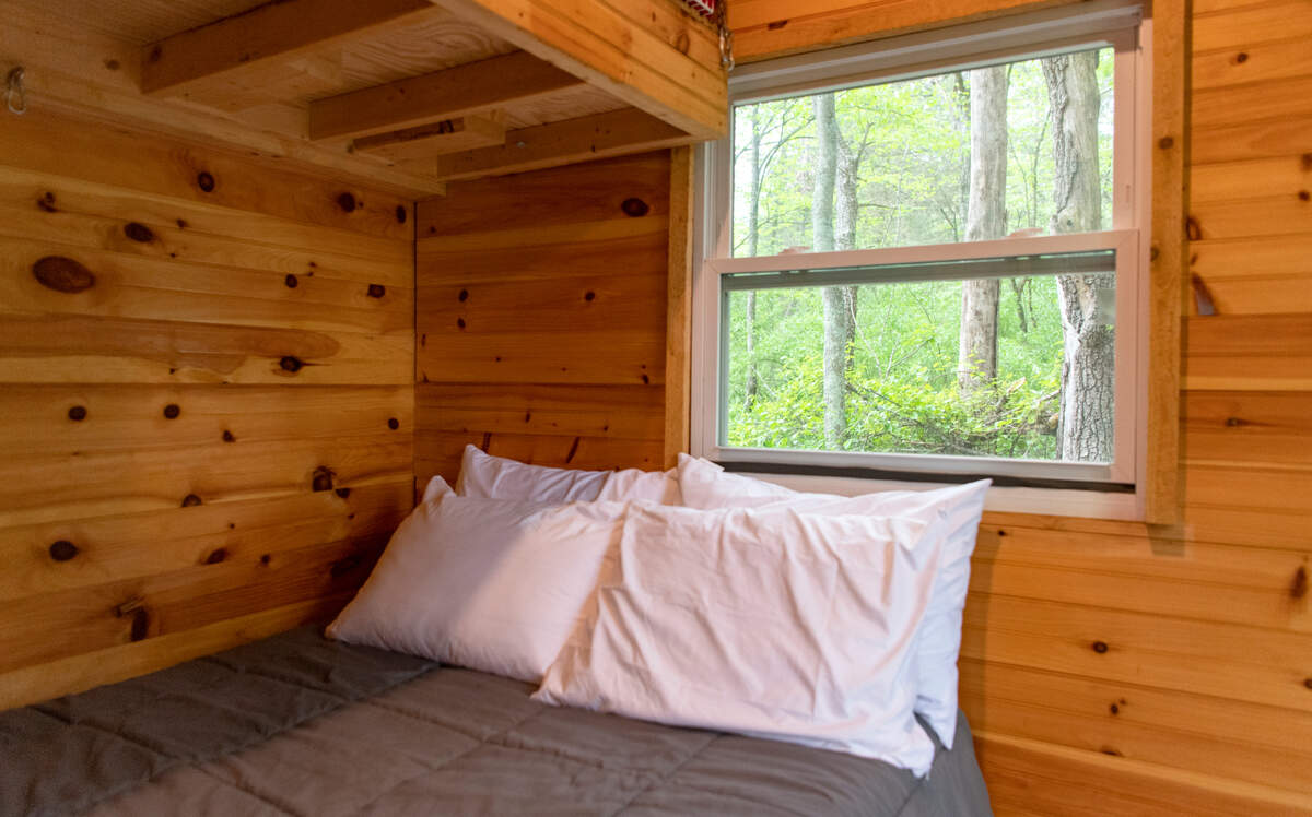 A look inside a unique treehouse Airbnb in Huntingdon.