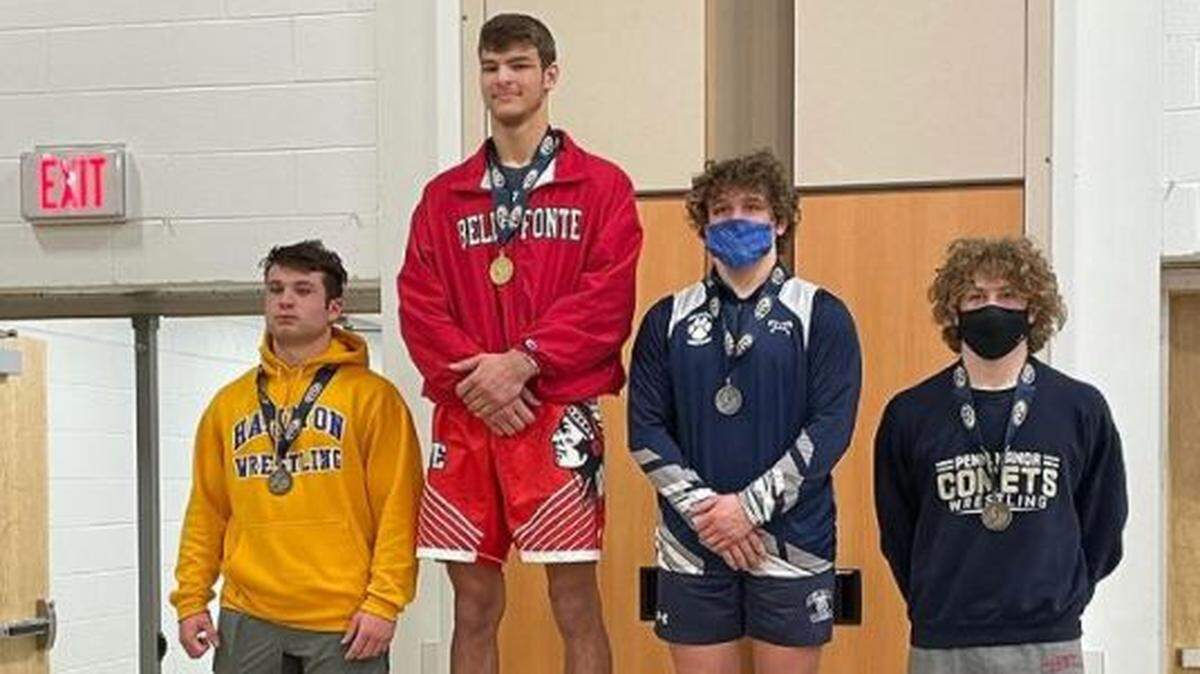 Bellefonte senior Ethan Rossman won the PIAA Class 3A West Super Regional at 189 pounds on Saturday, March 6, 2021, in Altoona to earn a trip to Hershey for the PIAA Championships next week and to be guaranteed his first state medal.