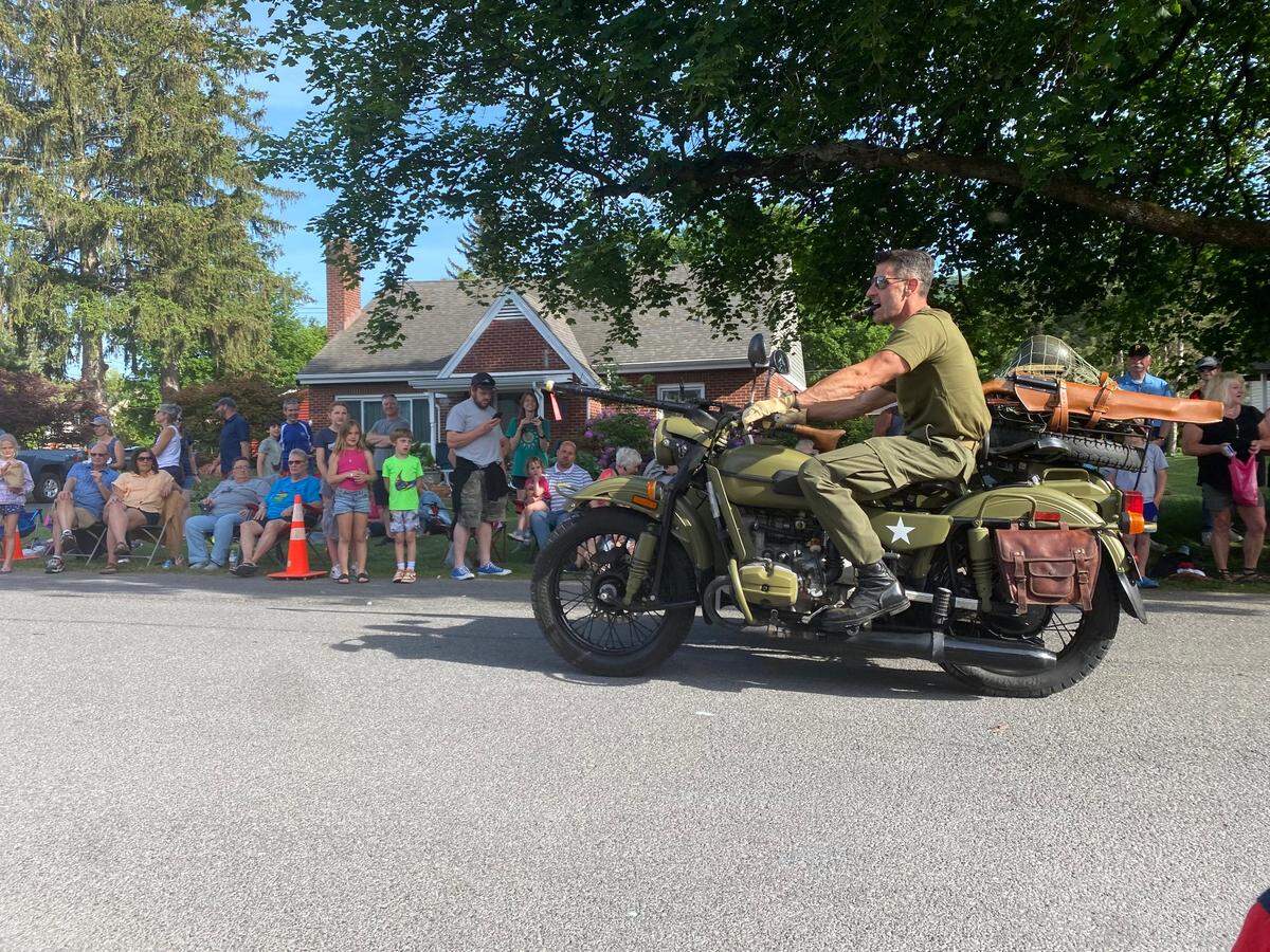 Crowds gather on Saturday, May 27, 2023 for the Boalsburg Fire Company’s parade.