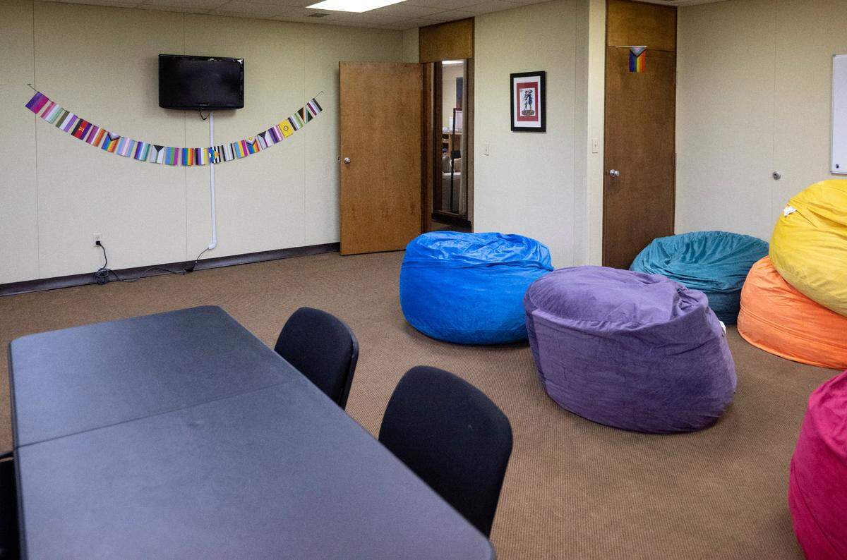 The community room at Centre LGBT+ in downtown State College.
