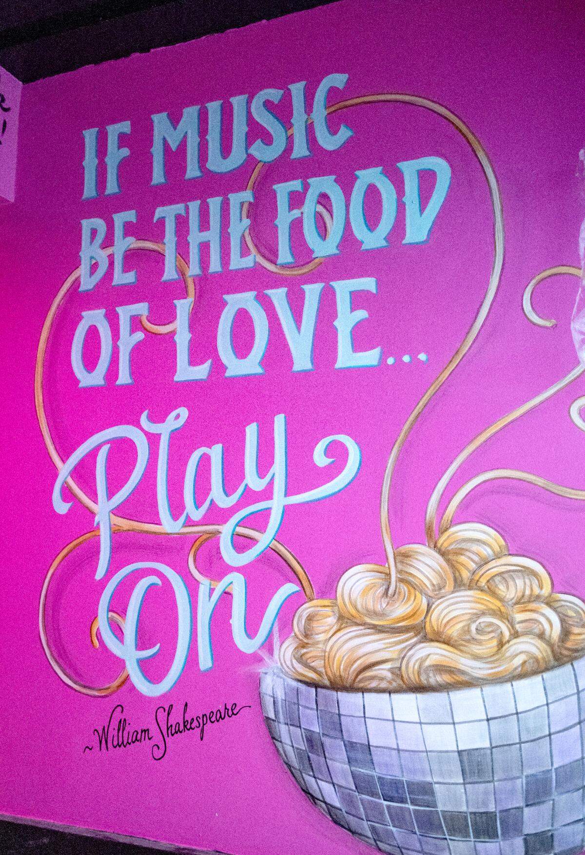 Murals and quotes greet visitors to The Hideaway from the Calder Way entrance.