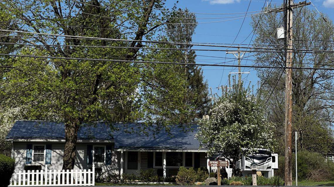 A house in Houserville is seen April 16, 2026.