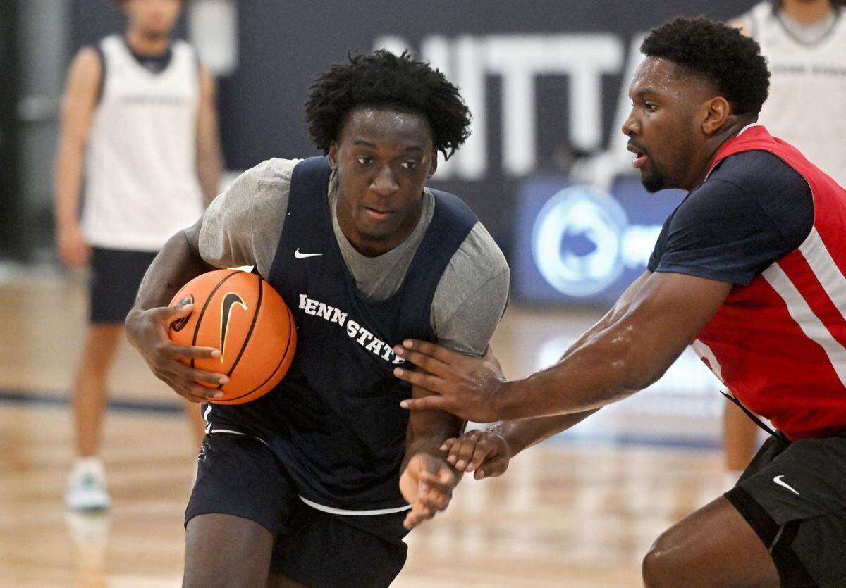 Penn State’s Kachi Nzeh during summer practice on Thursday, July 18, 2024.