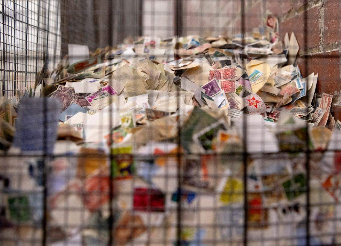 A collection of 11 million stamps to represent the lives lost during the Holocaust is part of the new exhibit “A Philatelic Memorial of the Holocaust” at the American Philatelic Society.