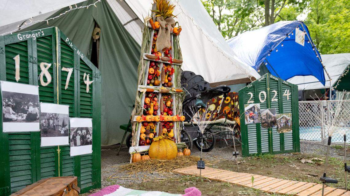 We went searching for the most uniquely-decorated tents at Grange Fair. Here’s what we found