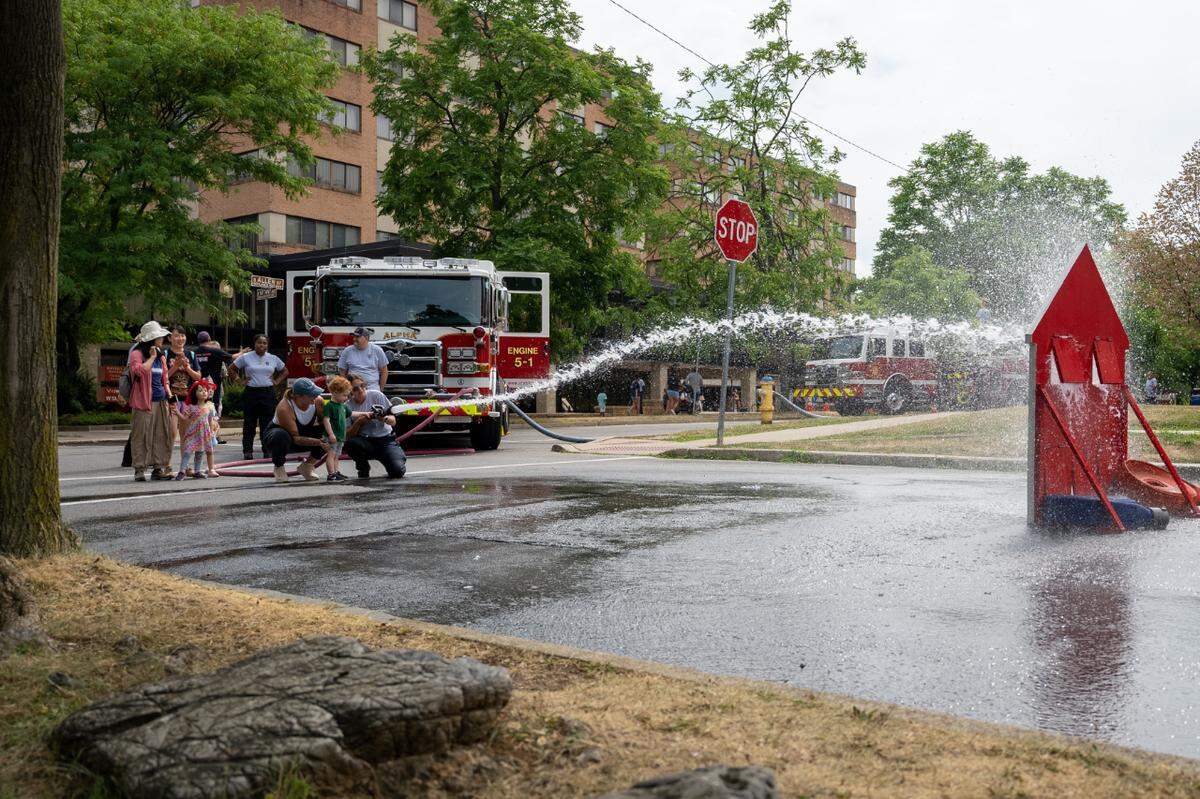 Alpha Fire Company celebrated its 125th anniversary on Saturday with demonstrations and more.