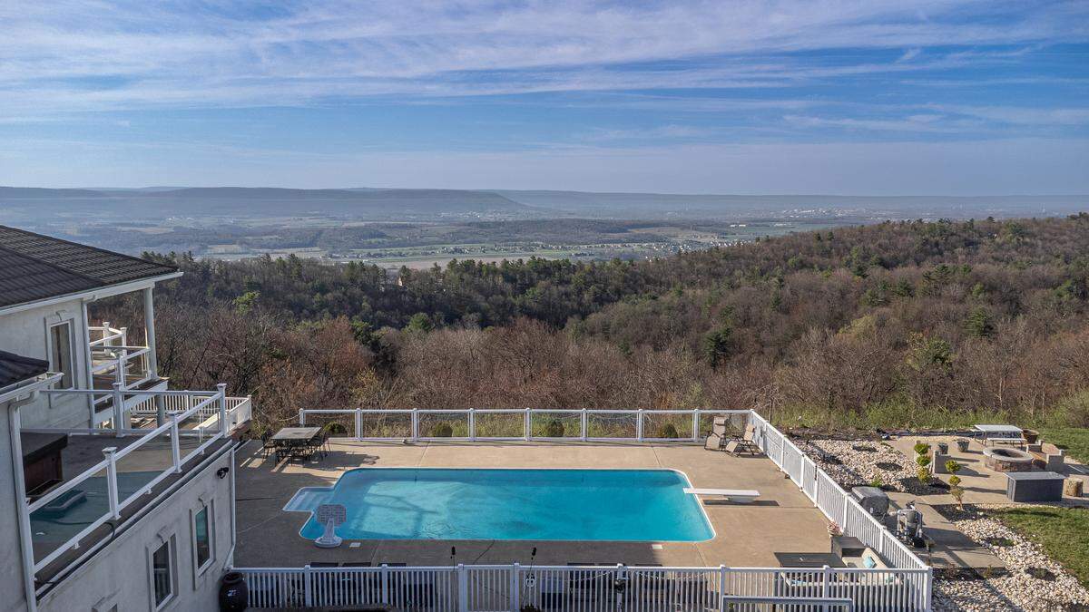 A view of a the back patio at the home at 625 Purdue Mountain Road in Bellefonte. Photo shared with permission from home’s listing agent, Paul Confer of Kissinger, Bigatel and Brower Realtors.
