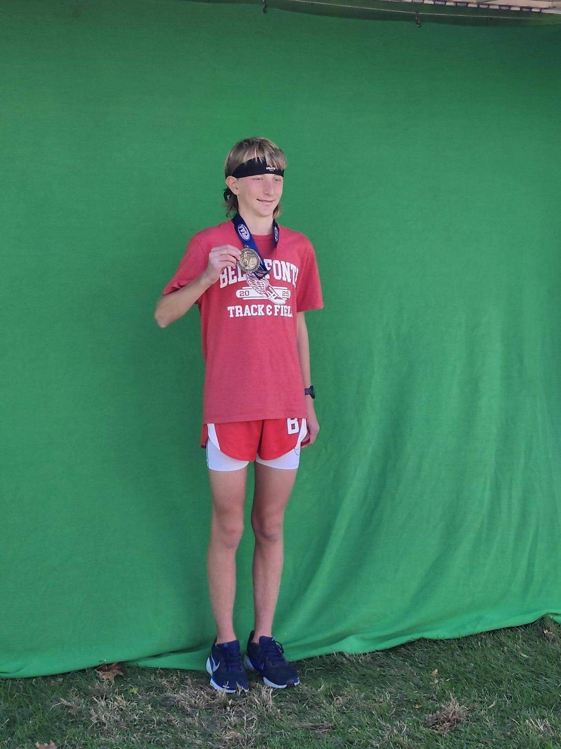 Bellefonte sophomore Jonathan Gasper placed 14th at the AA championships.