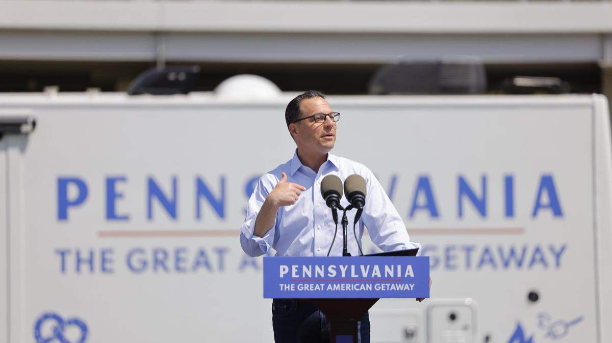 Governor Josh Shapiro, Lieutenant Governor Austin Davis, and Department of Community and Economic Development (DCED) Secretary Rick Siger joined statewide tourism leaders at PNC Field to unveil Pennsylvania’s new state tourism brand and summer travel marketing campaign to encourage more people to travel across and visit the Commonwealth – Pennsylvania: The Great American Getaway.