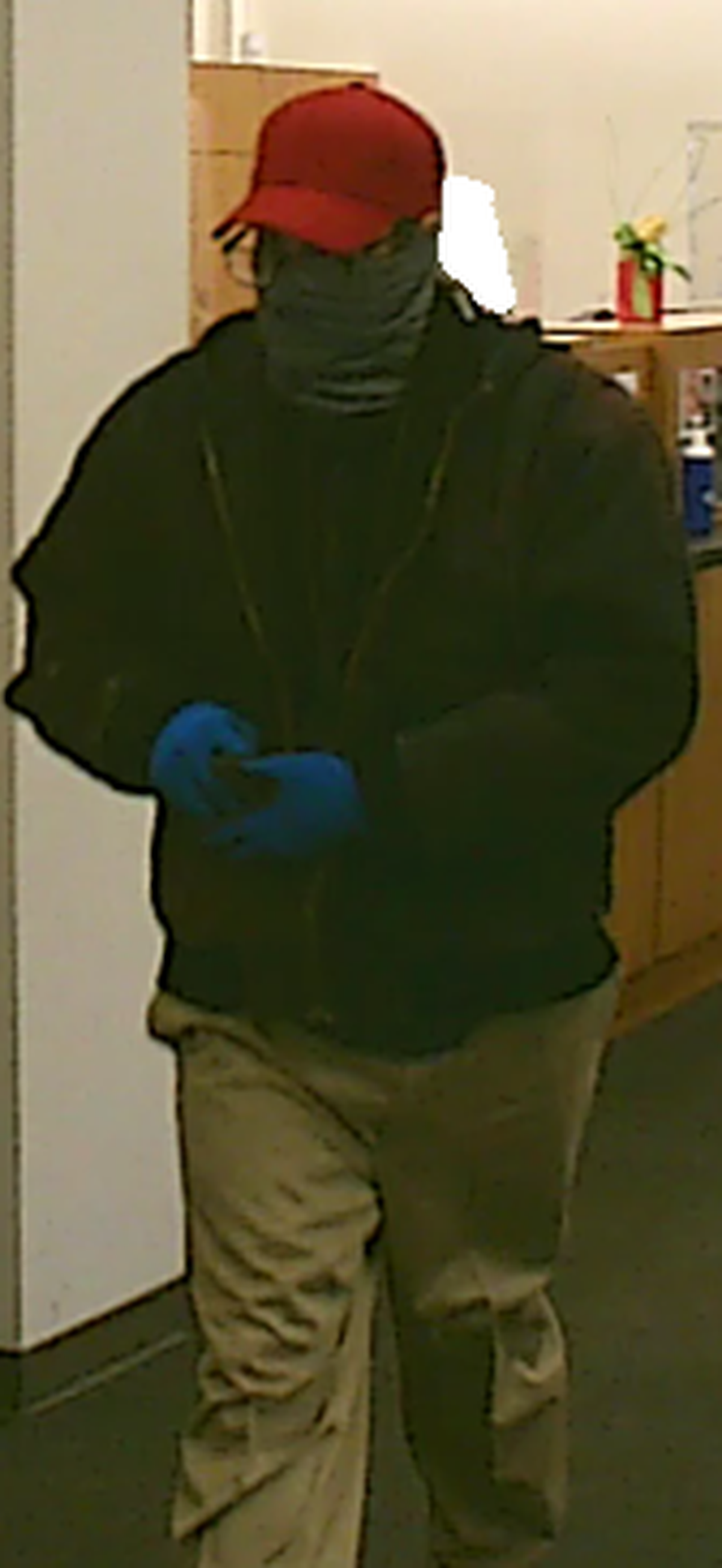 Police are asking for the public’s help in locating a suspect from a March 23 bank robbery.