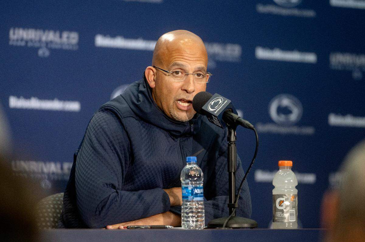 Penn State football coach James Franklin talks about experiences from other big games to help with this week’s match up against Michigan during his press conference Tuesday, Oct. 11, 2022.