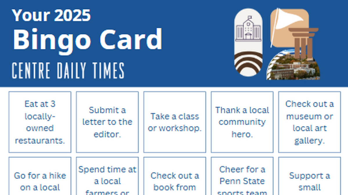 Join the Centre Daily Times’ 2025 Bingo Challenge.