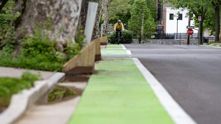 What’s with the new green lanes in State College?
