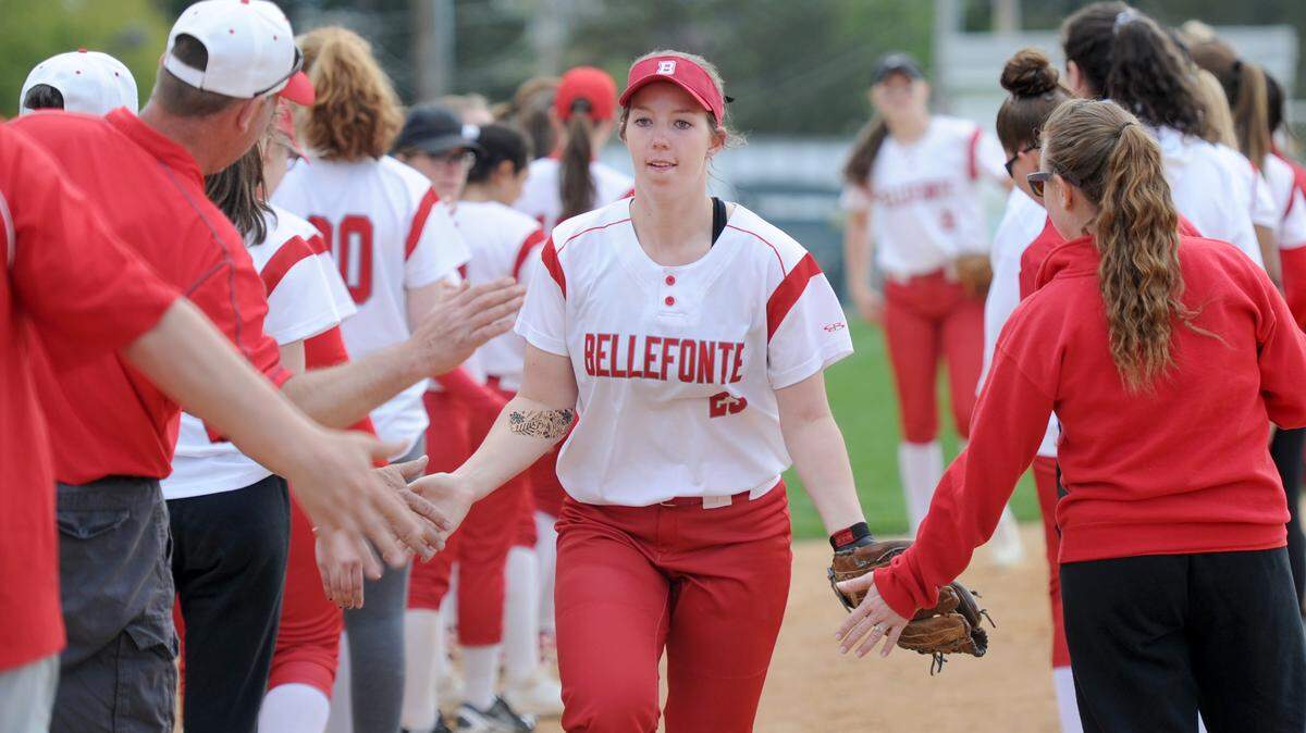 Bellefonte’s Lexi Rogers, seen here last month, threw a complete game shutout Thursday night in a 7-0 win over Greater Johnstown in the district semifinals.