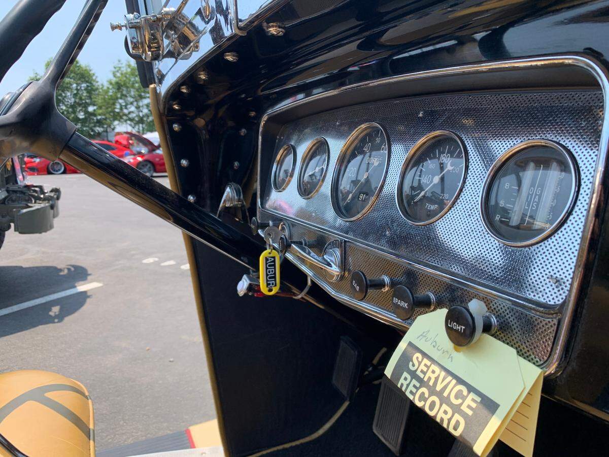 The interior of a car at Central PA 4th Fest’s Firecracker Car Show on Friday, July 4, 2025.