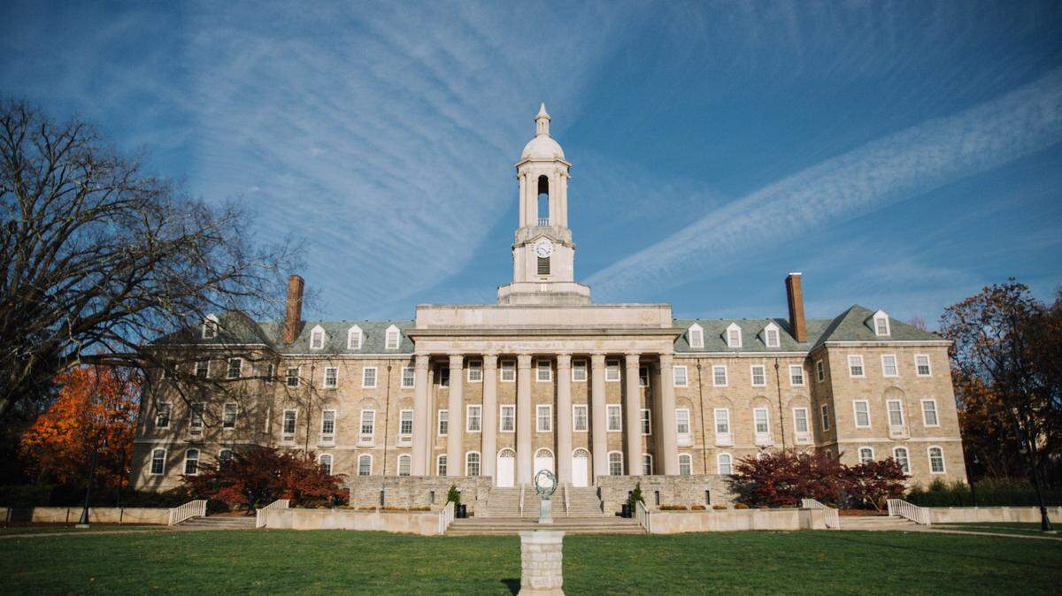 Old Main on Penn State’s University Park campus in State College, Pennsylvania.