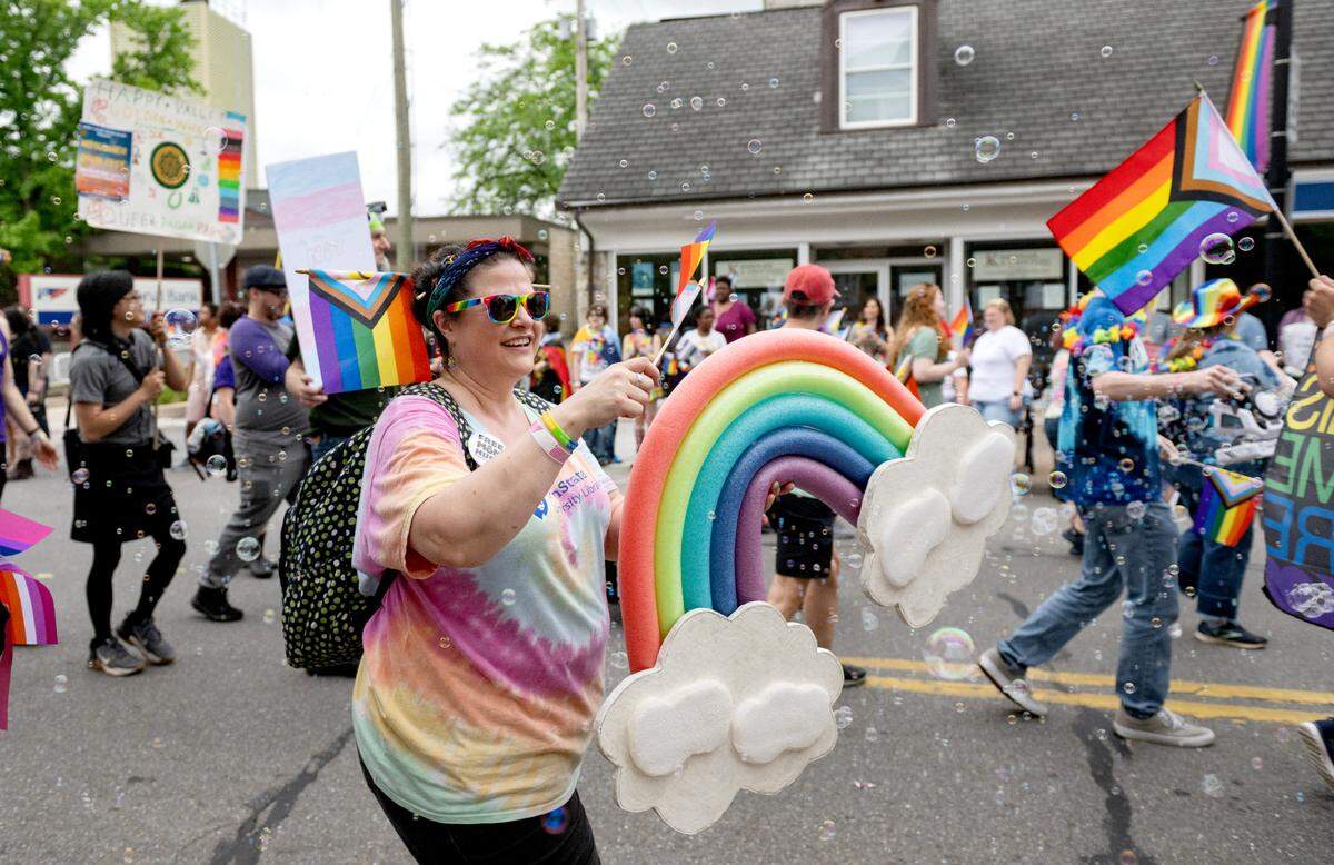 The State College Pride parade on Saturday, June 7, 2025.