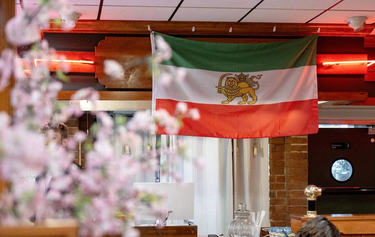 Diners eat at Fire & Fig Grill, a Persian cuisine restaurant on North Atherton Street on Tuesday, April 28, 2026.  