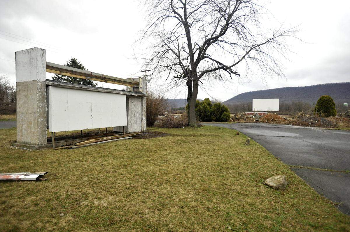 The former site of the Starlite Drive-in Theatre along the Benner Pike is pictured on April 8, 2015.
