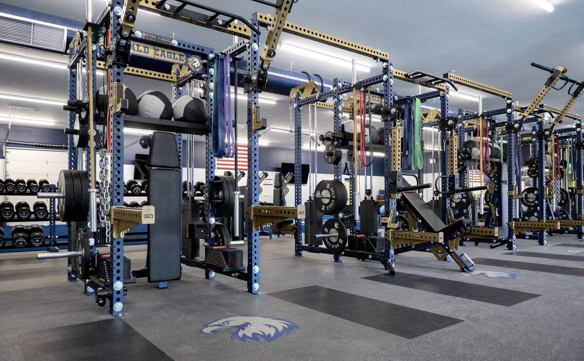 The weight room before a class on Thursday, Feb. 26, 2026. 