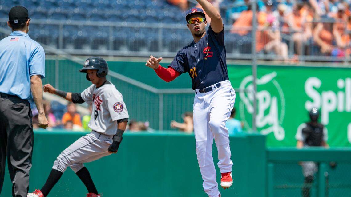 Stanley Espinal’s breakout season continues for the State College Spikes