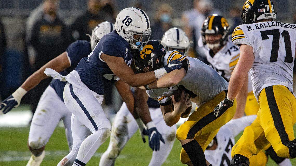 Penn State DE Shaka Toney declares for the NFL Draft, forgoing an extra season