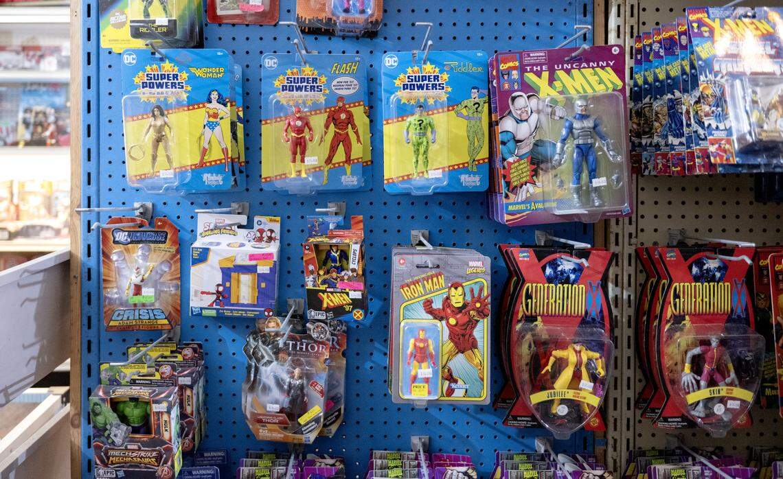 Action figures at Jelly’s Treasure Chest in Bellefonte on Thursday, Jan. 8, 2026.