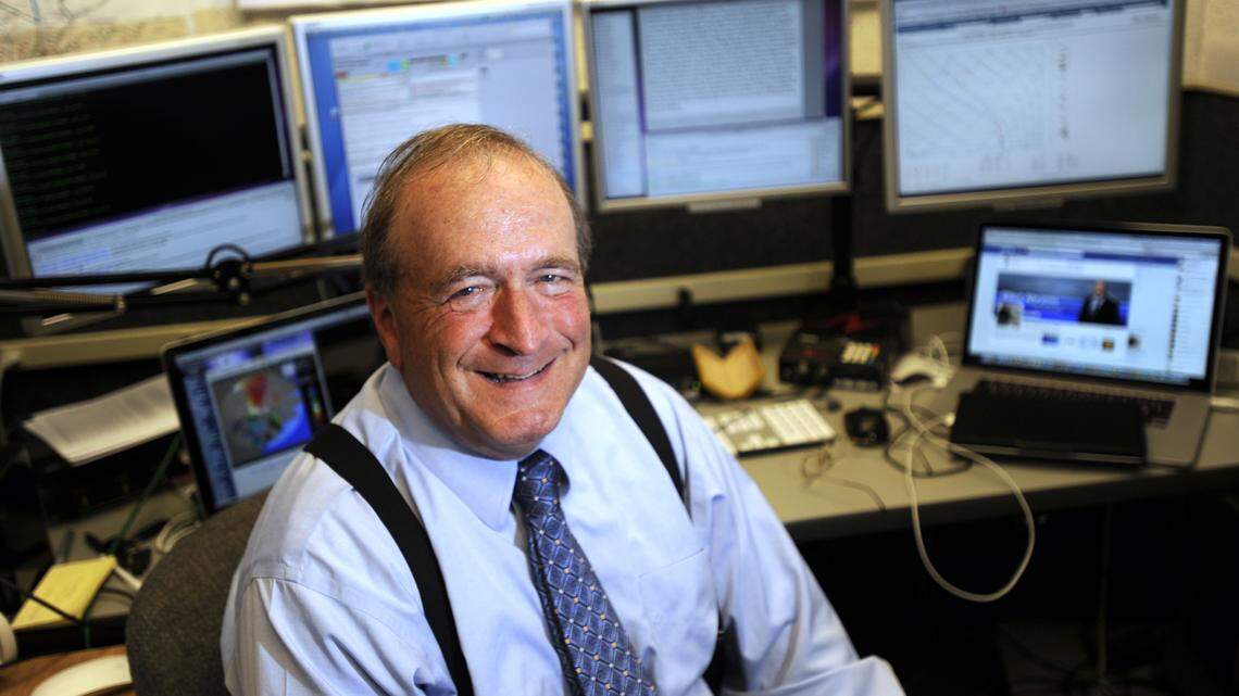 AccuWeather Senior Vice President and Chief Meteorologist Elliot Abrams, shown here in 2012, retired Friday from his full-time broadcasting duties.