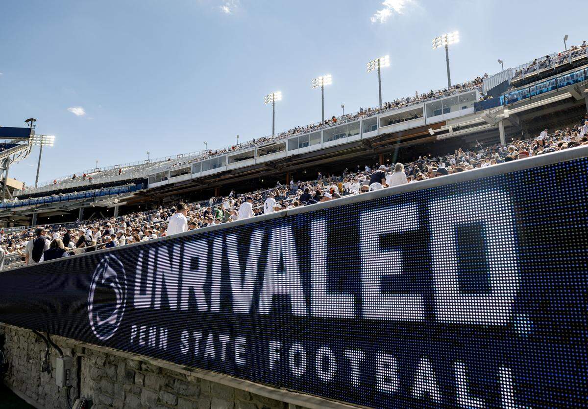 New digital signs at Beaver Stadium on Saturday, Aug. 30, 2025.  
