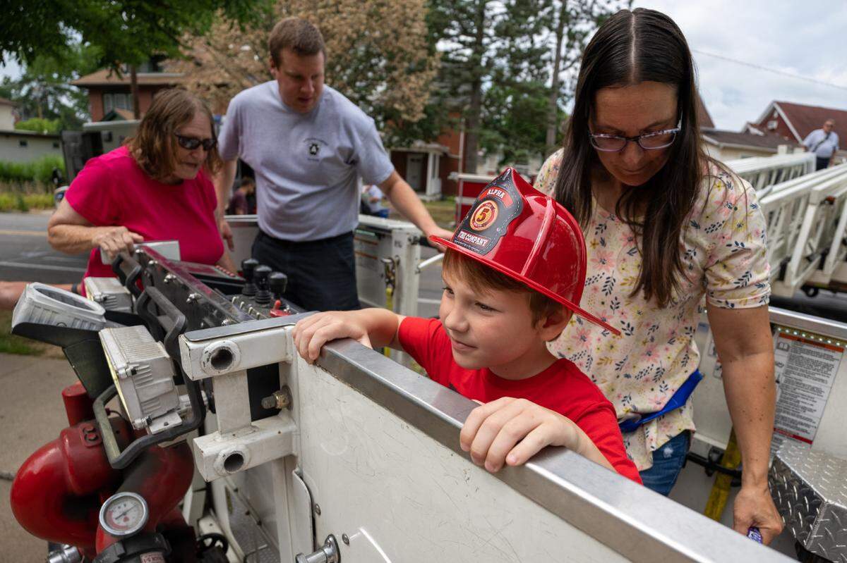 Alpha Fire Company celebrated its 125th anniversary on Saturday with games, music and more.
