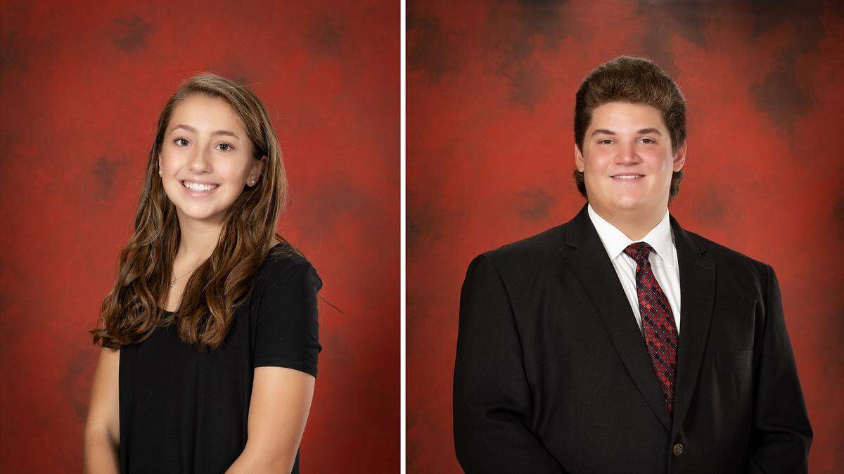 Leigha Schrader and J.D. Besch are the 2021 Snyder Awards winners from Bellefonte Area High School.