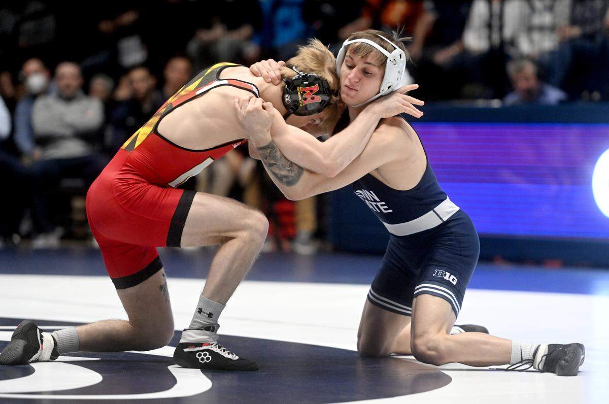 Penn State’s Gary Steen, pictured on Feb. 12 at Rec Hall, has his work cut out for him when he enters his first Big Ten Championships.