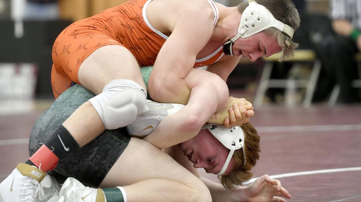 St. Joseph’s Tyler Stoltzfus is one of six Wolves’ to secure a spot in the PIAA Championships after reaching the 160-pound semifinals of the Southwest Regional Tournament on Friday in Indiana.