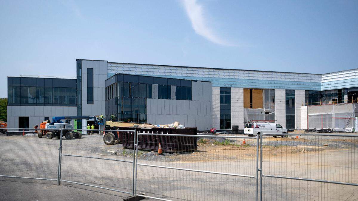 Construction of the Penn Highlands Healthcare building on Colonnade Boulevard continues on Wednesday, Aug. 2, 2023.