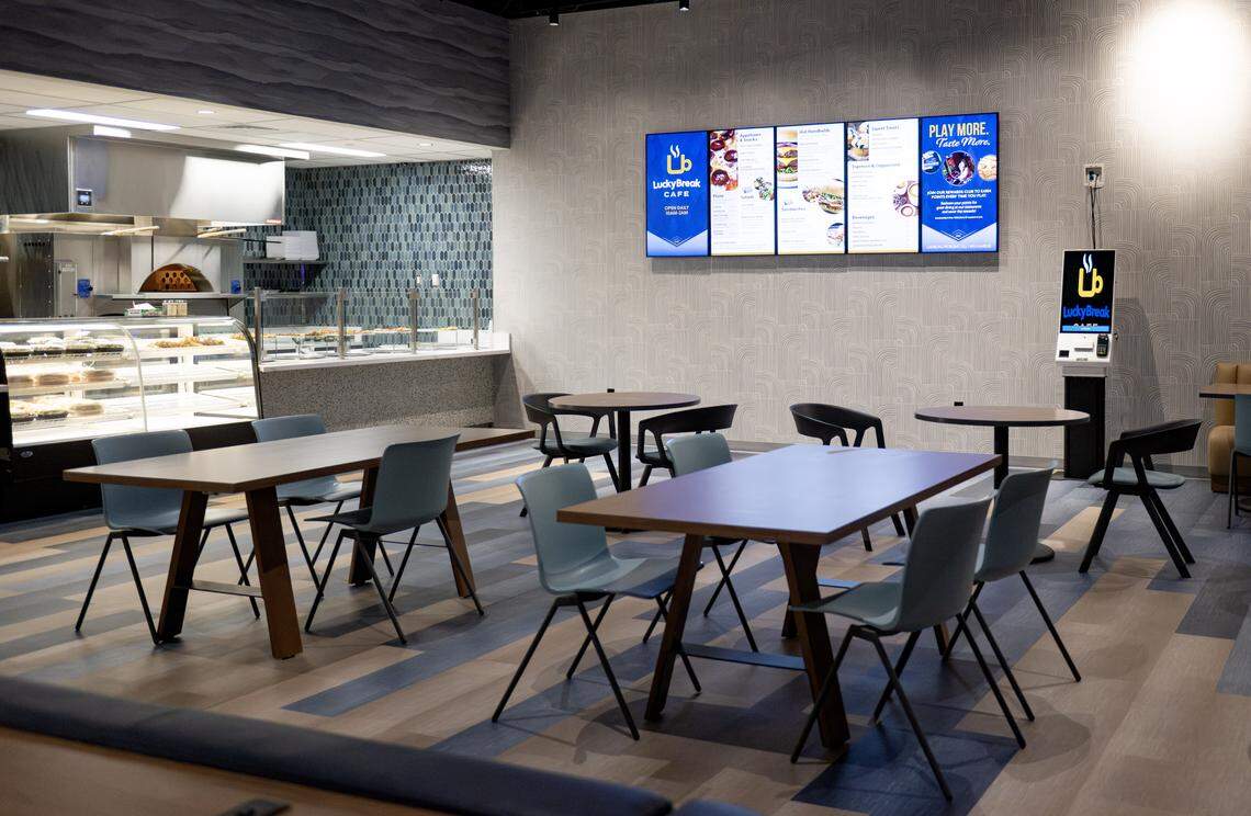 Lucky Break Cafe in Happy Valley Casino on Thursday, April 23, 2026, during a media tour.  