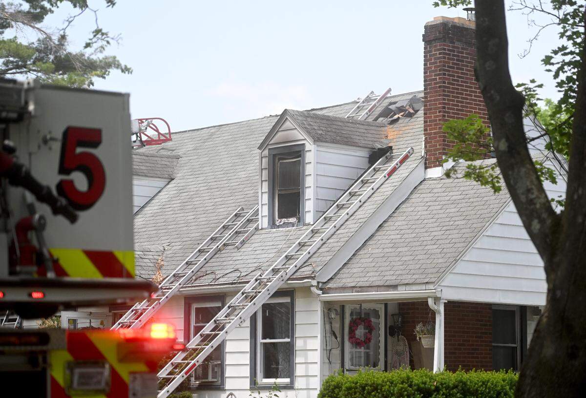 Emergency crews respond to a two story building fire on the 1100 block of West Beaver Avenue in Ferguson Township on Monday, June 5, 2023.