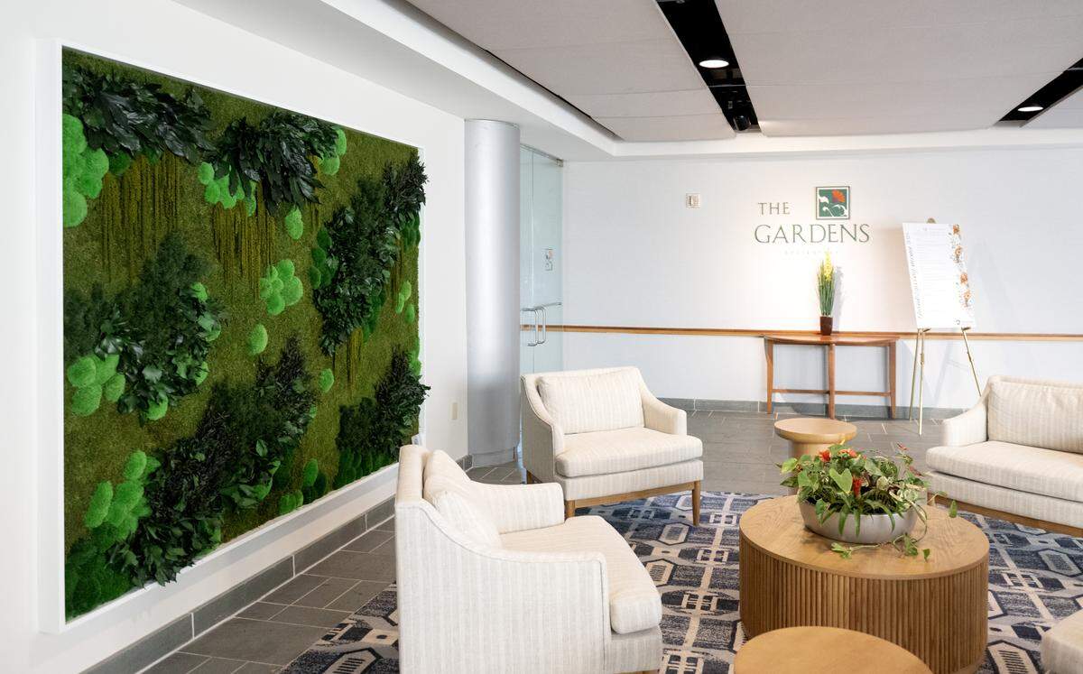The lobby for The Gardens at the Penn Stater Hotel and Conference Center on Thursday, Oct. 9, 2025.  