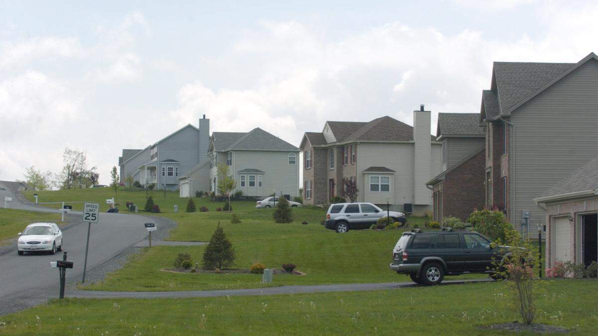 Halfmoon Township Supervisors said in their application to the Centre Region Planning Agency that they wanted to encourage more concentrated lots to preserve open space and discourage development on 1-acre lots like the ones in Trotter Farm housing development, pictured here in 2006.