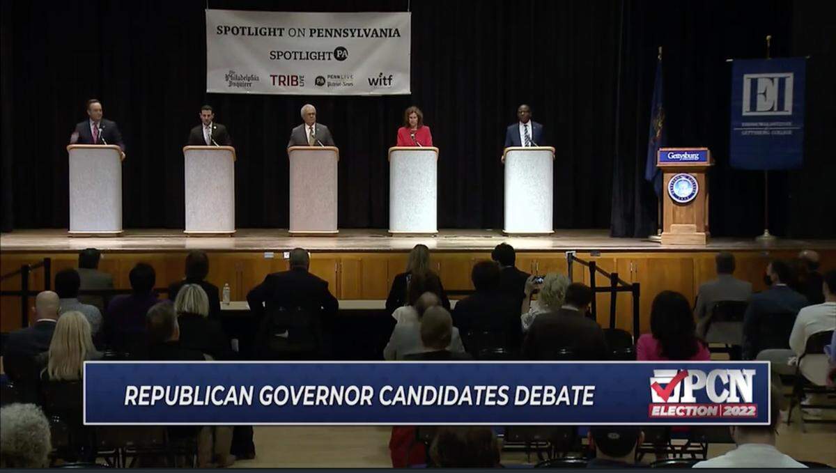 Five GOP candidates appeared at Spotlight PA’s gubernatorial debate.