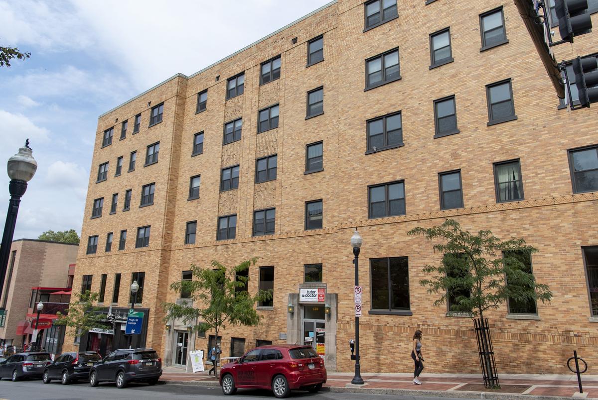 The Glennland Building, on the corner of Beaver Avenue and Pugh Street in downtown State College, on Tuesday, Sept. 20, 2019.