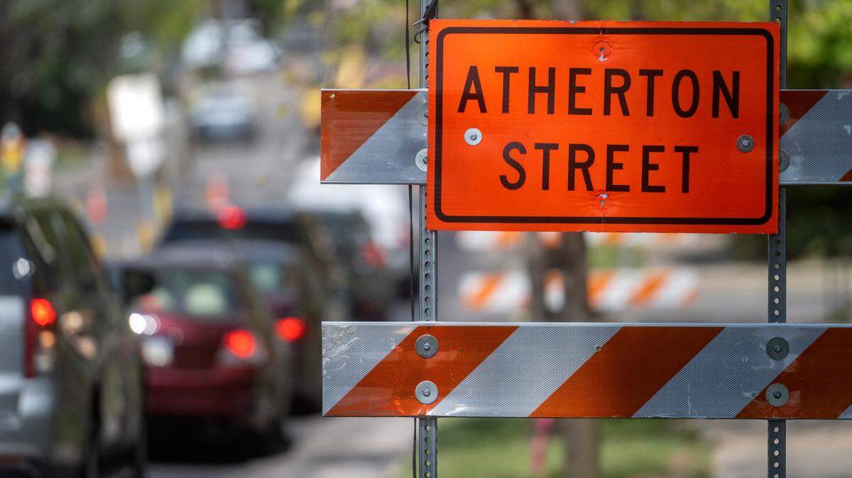 Construction is expected to resume Monday on Atherton Street.