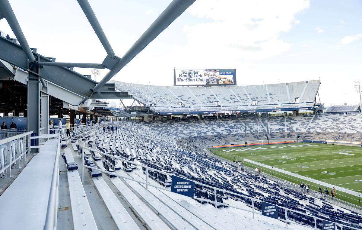 The west side of Beaver Stadium on Friday, Aug. 29, 2025.  
