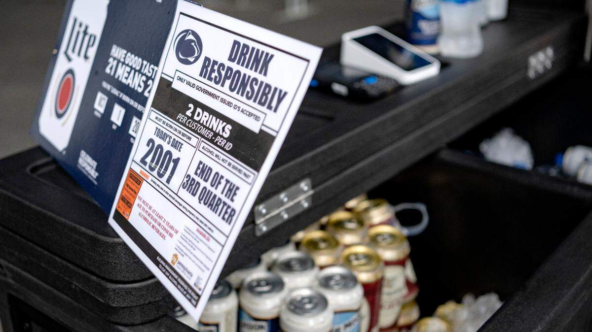 Coolers full of beer ready for fans at Beaver Stadium for the game on Saturday, Oct. 1, 2022.